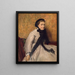 Portret kobiety w szarości - Edgar Degas — oprawiony obraz na ścianie