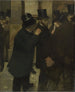 portretów przy Bourse - Edgar Degas — widok dzieła