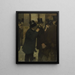 portretów przy Bourse - Edgar Degas — oprawiony obraz na ścianie
