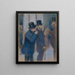 portretów przy Bourse (konflikt przypadków) - Edgar Degas — oprawiony obraz na ścianie