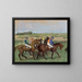 Wyścigi - Edgar Degas — oprawiony obraz na ścianie