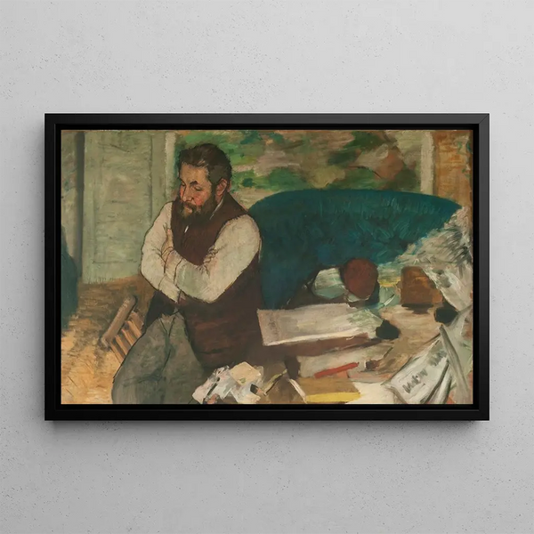 portretu Diego Martelli - Edgar Degas — oprawiony obraz na ścianie