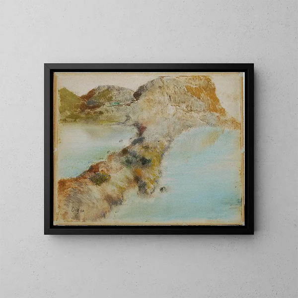 Côte rocheuse - Edgar Degas — oprawiony obraz na ścianie