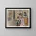 Śpiewacy na scenie - Edgar Degas — oprawiony obraz na ścianie