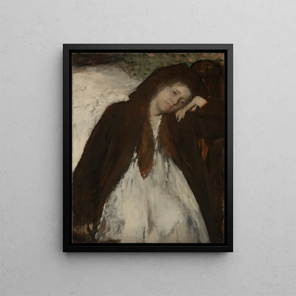 Le convalescent - Edgar Degas — oprawiony obraz na ścianie