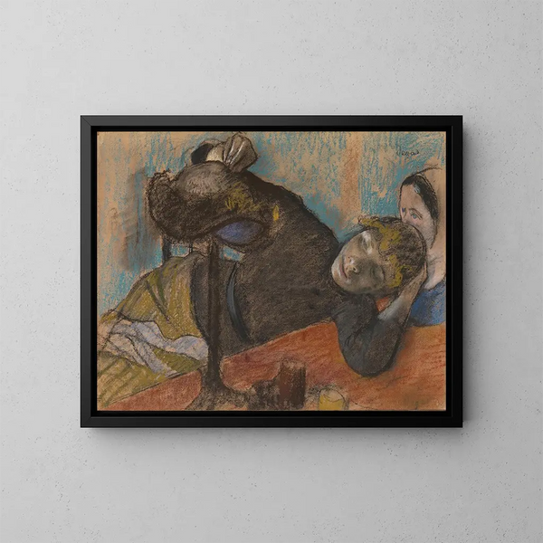 La modystka - Edgar Degas — oprawiony obraz na ścianie