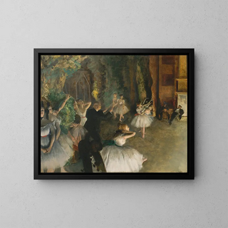 La Répétition du ballet sur scène - Edgar Degas — widok dzieła