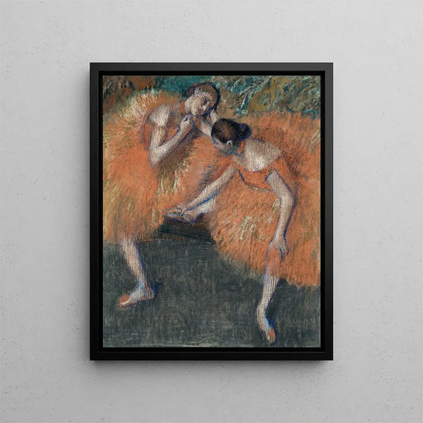 dwóch tancerzy - Edgar Degas — oprawiony obraz na ścianie