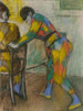Dwóch Arlekinów - Edgar Degas — widok dzieła