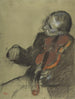 Studium skrzypka na lekcji tańca - Edgar Degas — widok dzieła