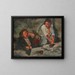 Kobiety z praniem - Edgar Degas — oprawiony obraz na ścianie