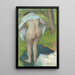 Młoda kobieta ubierająca się - Edgar Degas — oprawiony obraz na ścianie