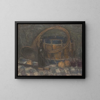 Edmond Francois AmanJean - Nature morte au cor et au tambour.webp