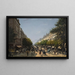 Le Boulevard des Italiens - Edmond Grandjean — oprawiony obraz na ścianie