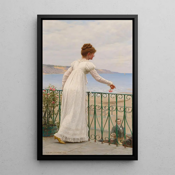 Une faveur - Edmund Blair Leighton — oprawiony obraz na ścianie
