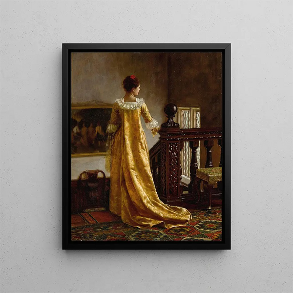 Qui m'aime me suive - Edmund Blair Leighton — oprawiony obraz na ścianie