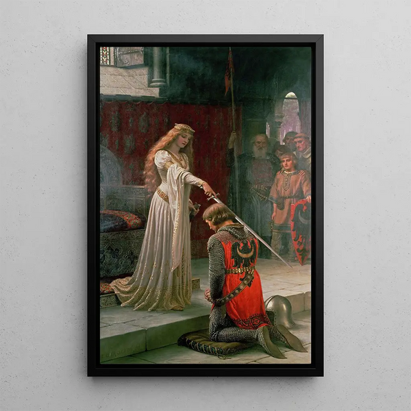 Reprodukcja obrazu L'Accolade - Edmund Blair Leighton