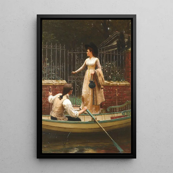 L'Enlèvement - Edmund Blair Leighton — oprawiony obraz na ścianie