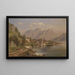 Widok na Zell am See - Edmund Hd — oprawiony obraz na ścianie