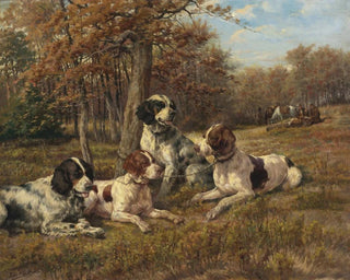 Setterów w spoczynku - Edmund Henry Osthaus — widok dzieła