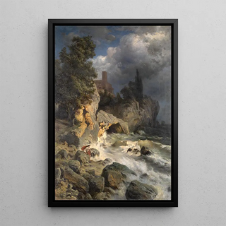 Edmund Kanoldt - Landschaft mit Hero Leander erwartend.webp