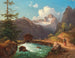Widok na masyw Dachstein - Edmund Mahlknecht — widok dzieła