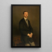 Portret mężczyzny - Édouard Agneessens — oprawiony obraz na ścianie