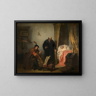 Edouard Hamman - The Awakening of Michel de Montaigne.webp
