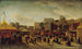 Wesołe miasteczko na placu Saint-Pierre Montmartre w 1861 roku - Édouard Hubert — widok dzieła