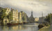 Le Singel à Amsterdam, vue vers la Monnaie - Eduard Alexander Hilverdink — widok dzieła