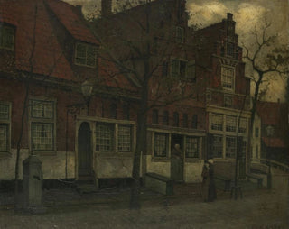 Eduard Karsen - Houses on the Breedstraat Enkhuizen.webp