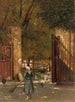 zamiatania podwórka - Eduard Majsch — widok dzieła