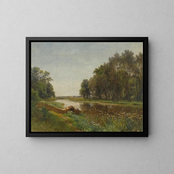 La marche près de Lundenburg - Eduard Peithner von Lichtenfels — oprawiony obraz na ścianie