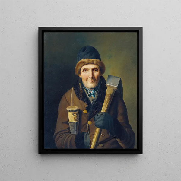 Le bûcheron - Eduard Ritter — oprawiony obraz na ścianie