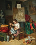 Młody artysta w pracowni - Eduard Ritter — widok dzieła