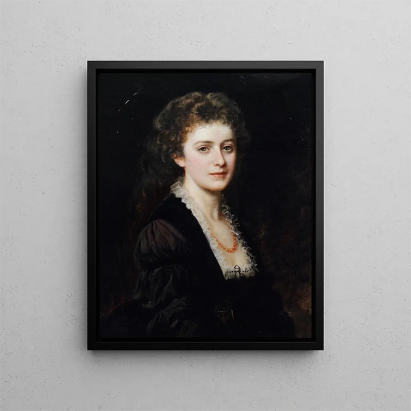 Eduard Ritter von Engerth - Portrait of a lady.webp