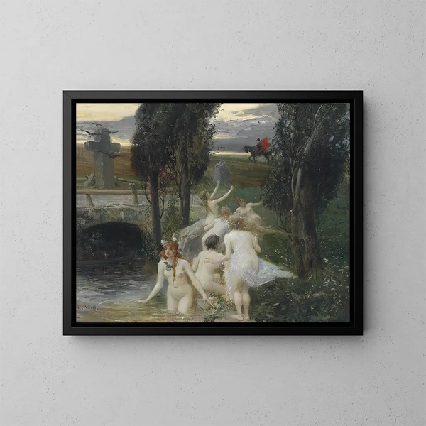 Néréides - Eduard Veith — oprawiony obraz na ścianie
