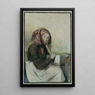 Madame Wabi - Eduard Young — oprawiony obraz na ścianie