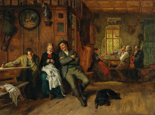 Enfouissement - Eduard von Grützner — widok dzieła