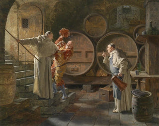 Po ciężkiej sesji - Eduard von Grützner — widok dzieła