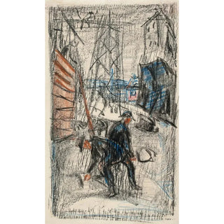 Reprodukcja obrazu Pracownicy na ulicy - Edvard Munch