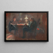 Autour de la lampe à paraffine - Edvard Munch — oprawiony obraz na ścianie