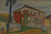 Dom z bluszczem czerwonym - Edvard Munch — widok dzieła