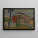 Dom z bluszczem czerwonym - Edvard Munch — oprawiony obraz na ścianie
