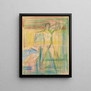 L'homme agit - Edvard Munch — oprawiony obraz na ścianie