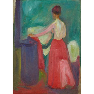 Nu à la jupe rouge - Edvard Munch — widok dzieła