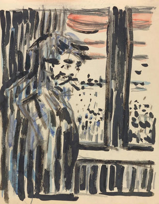 Figura stojąca - Edvard Munch — widok dzieła