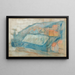 Wioska nad brzegiem morza - Edvard Munch — oprawiony obraz na ścianie
