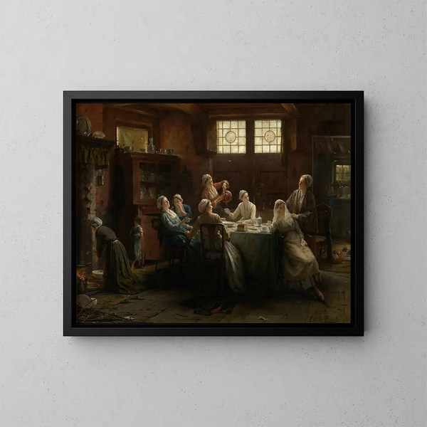 odrobina dokuczliwości - Edward Antoon Portielje — oprawiony obraz na ścianie