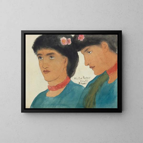 Mademoiselle Eva Parker Kilauea, wyspy hawajskie - Edward Clifford — oprawiony obraz na ścianie